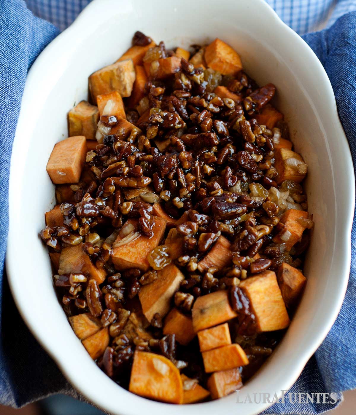 Paleo Sweet Potato Casserole in a bowl