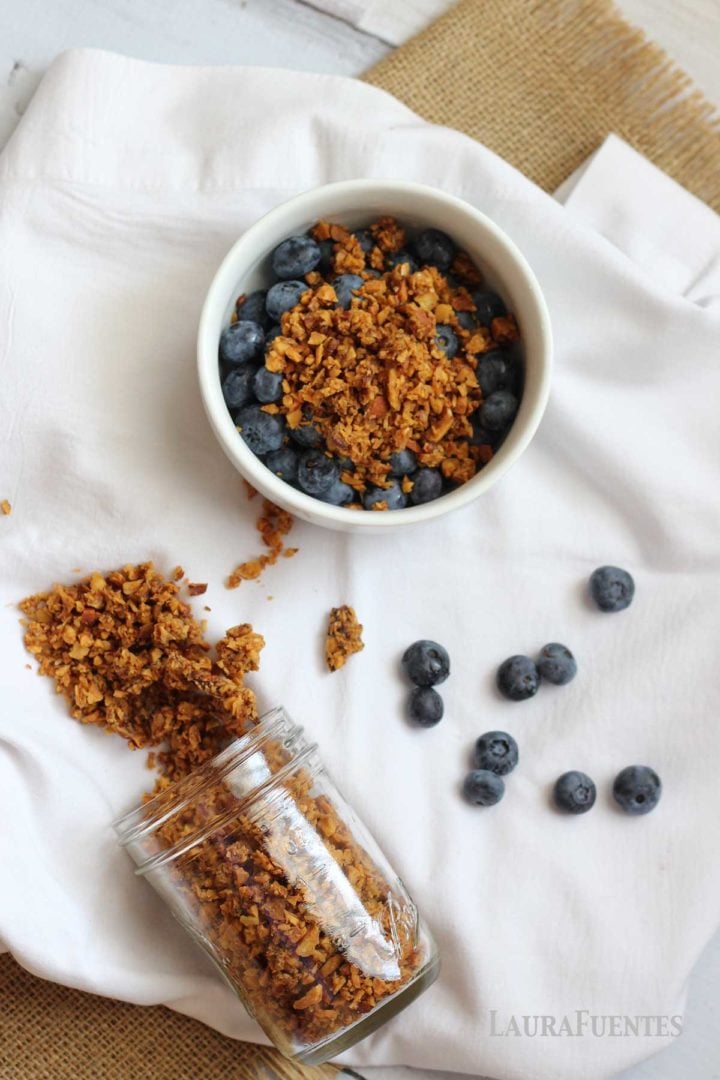 VanillaNut GrainFree Granola Recipe Laura Fuentes