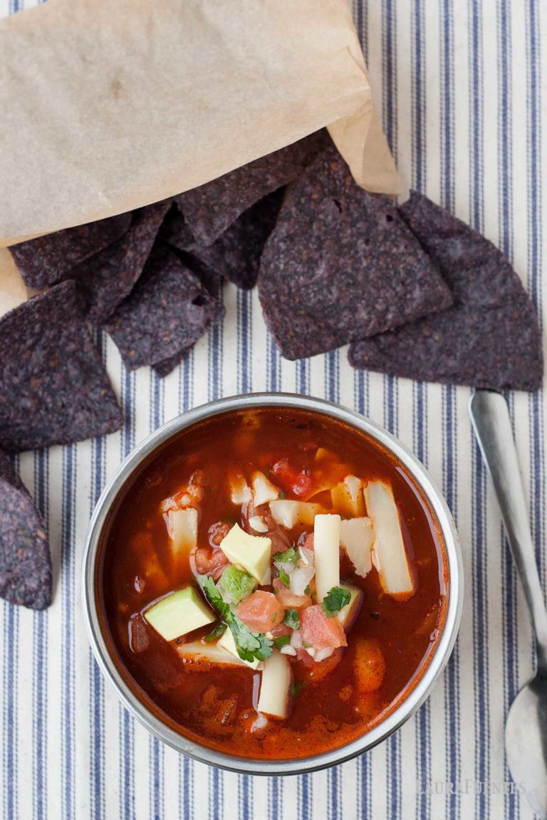 Healthy Vegetarian Enchilada Soup Recipe