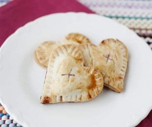 Cherry Hand Pies- Valentine's Day snack to make with your kids. It's an easy and fun non-candy treat they are sure to love!