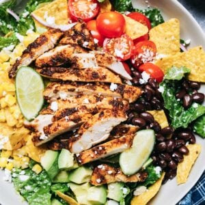 top view of santa fe chicken salad