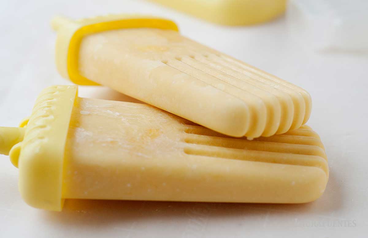 two mango coconut pops