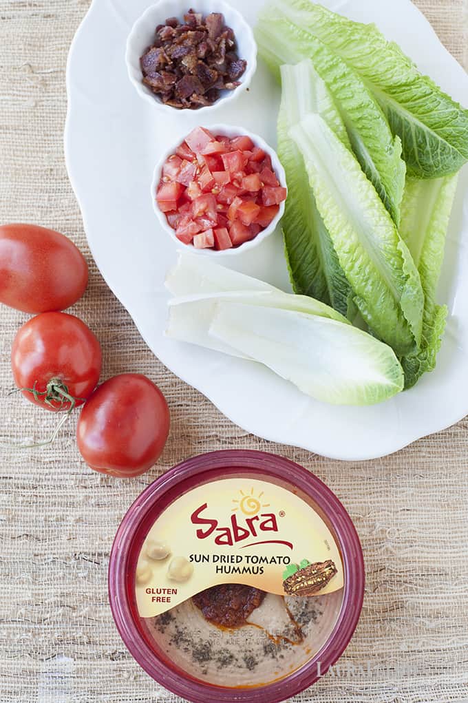 BLT Hummus Cups #NationalHummusDay
