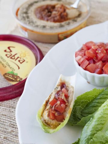 BLT Hummus Cups make a delicious hummus snack!