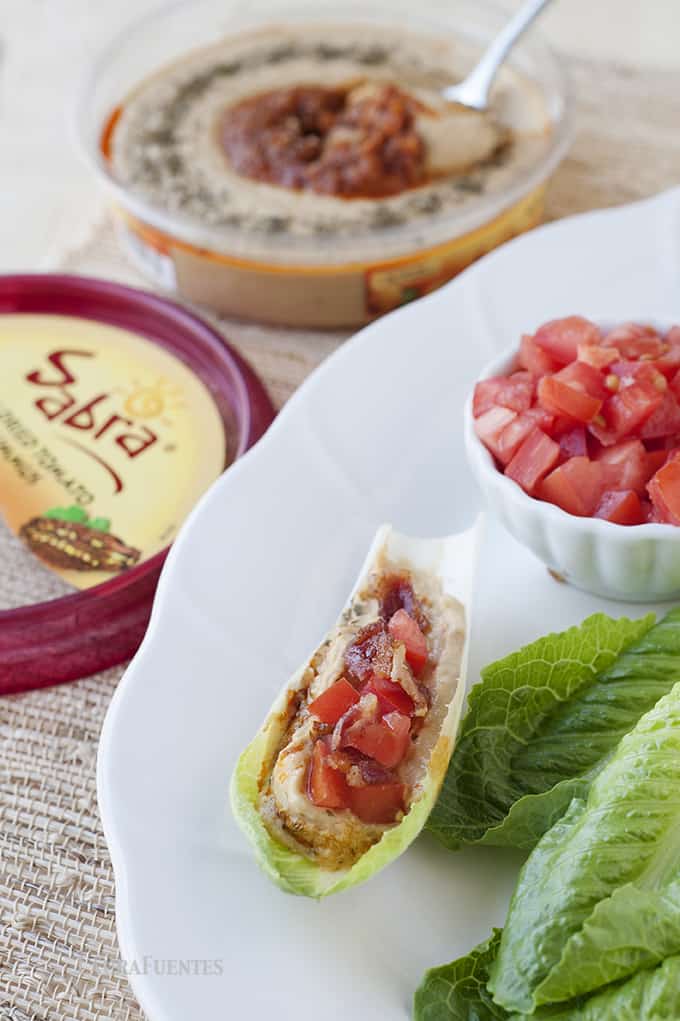 BLT Hummus Cups #NationalHummusDay