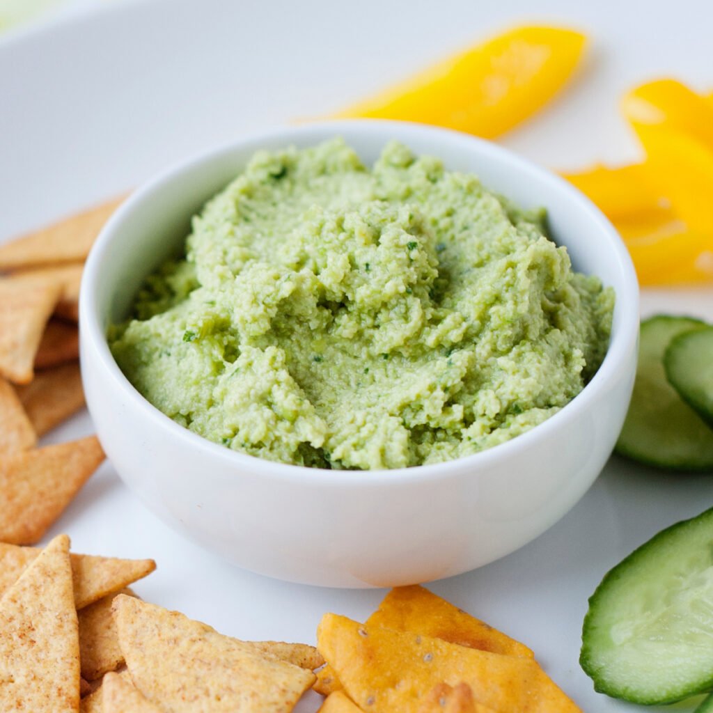Asian Edamame Hummus Recipe Laura Fuentes Healthy Snack Ideas