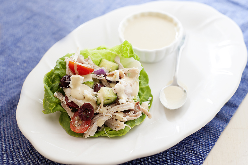 Greek Chicken Salad Lettuce Wraps Laura Fuentes