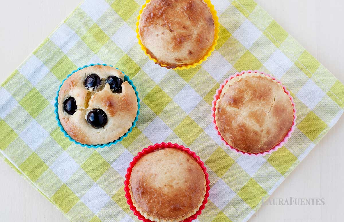 four paleo muffins