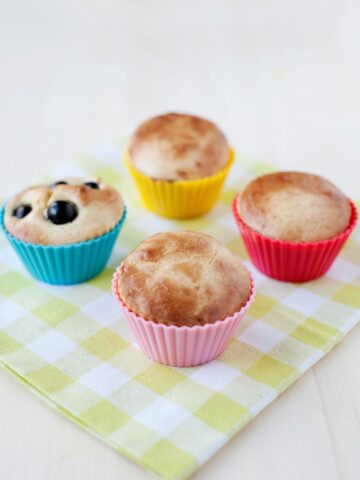 four paleo muffins