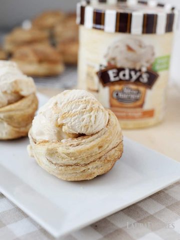 Easy Churro Ice Cream Cups: These simple, homemade, sweet, cinnamon desserts are better than any churro you can buy.