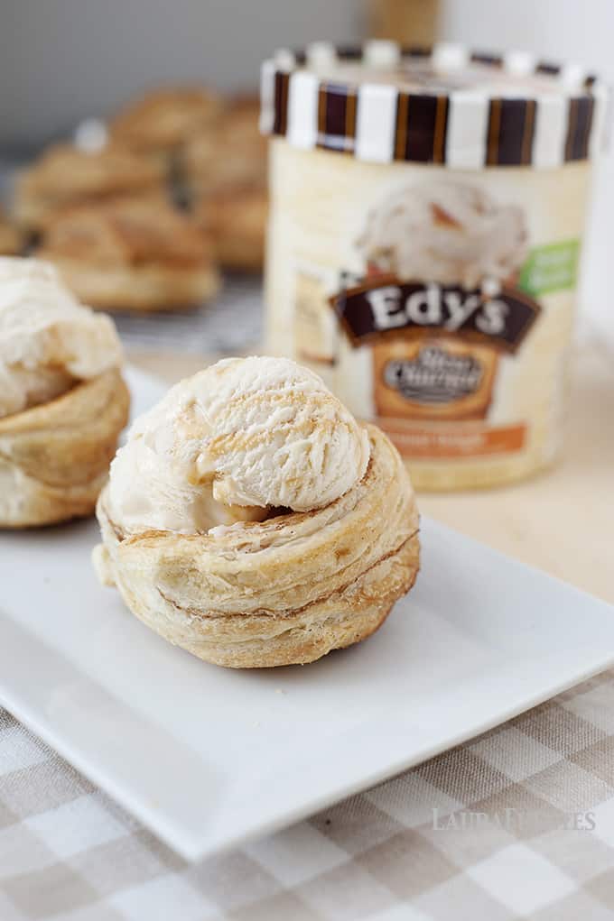 Easy Churro Ice Cream Cups: These simple, homemade, sweet, cinnamon desserts are better than any churro you can buy.