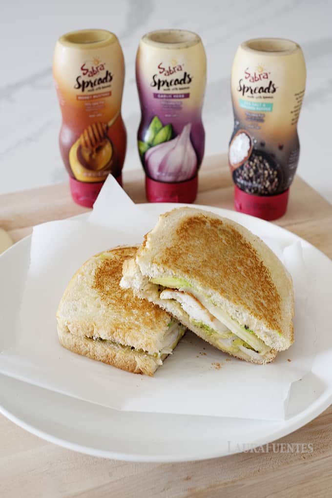 Grilled Hummus, Chicken and Avocado Sandwich