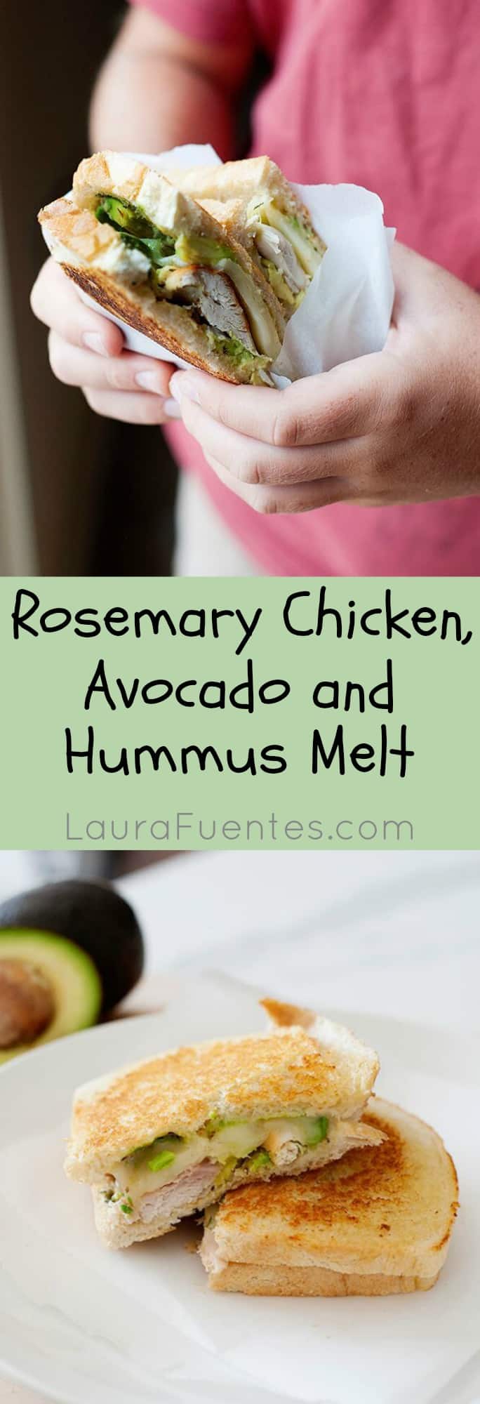 Grilled Hummus, Chicken and Avocado Sandwich