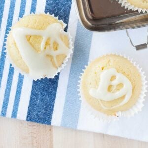 two lemon yogurt muffins