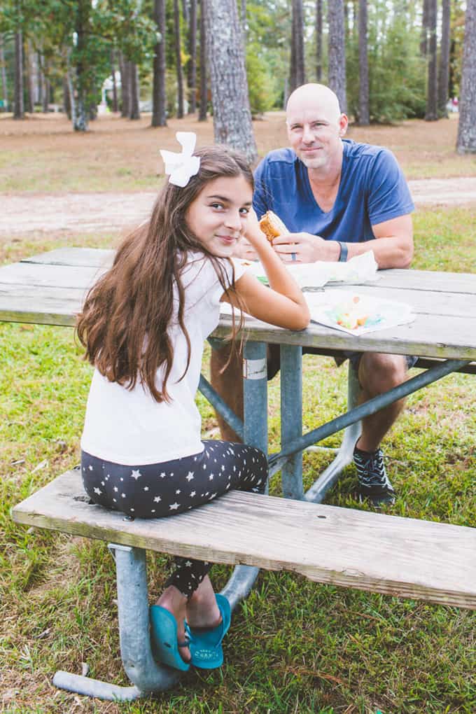 Lunch at the park is a great way to get away from the office!
