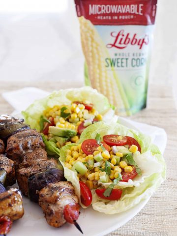 Love side dishes that come together in 5 minutes? Check out this delicious and easy Corn and Tomato Salad recipe!