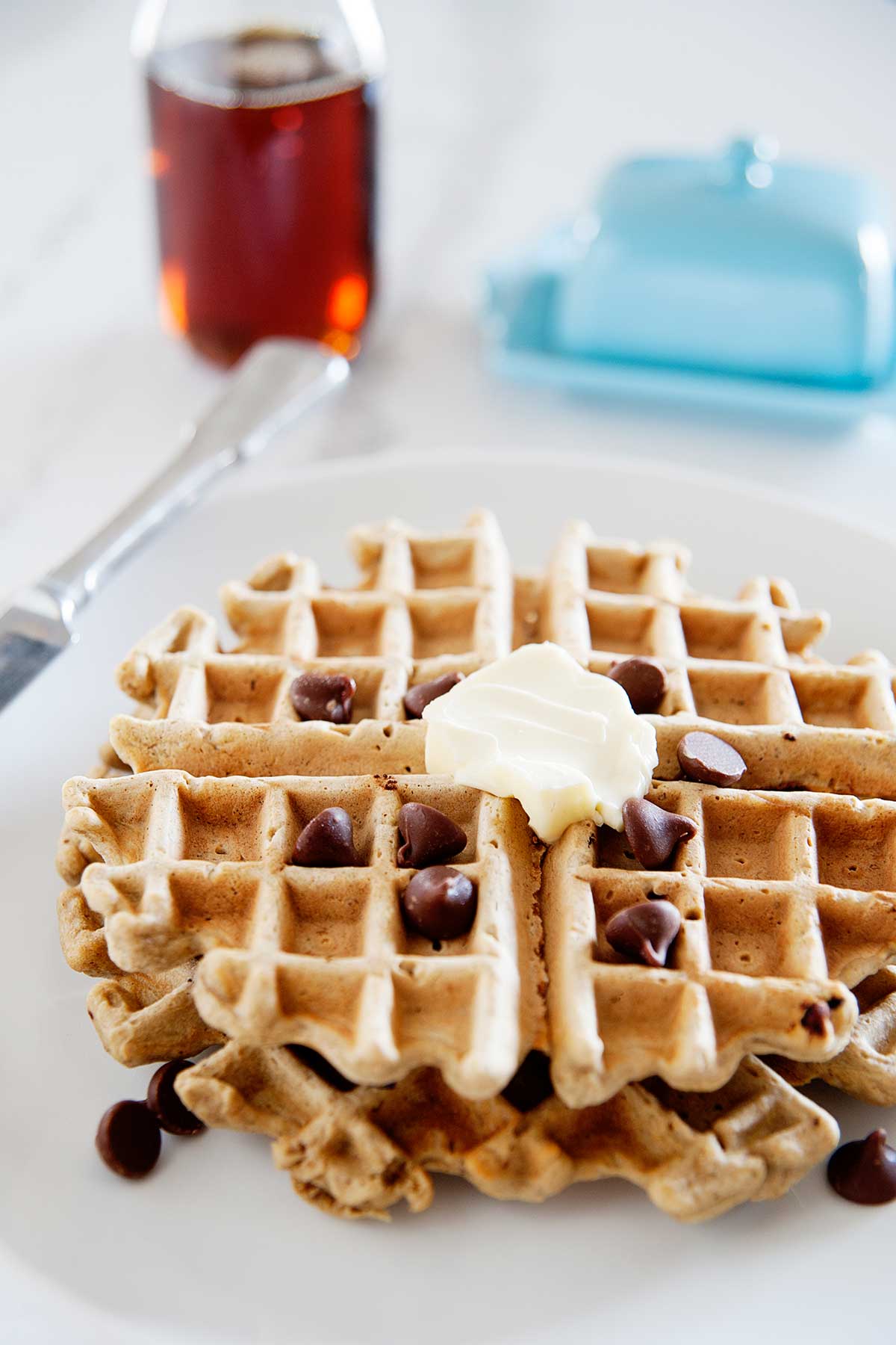 Fluffy Chocolate Chip Waffles | Laura Fuentes