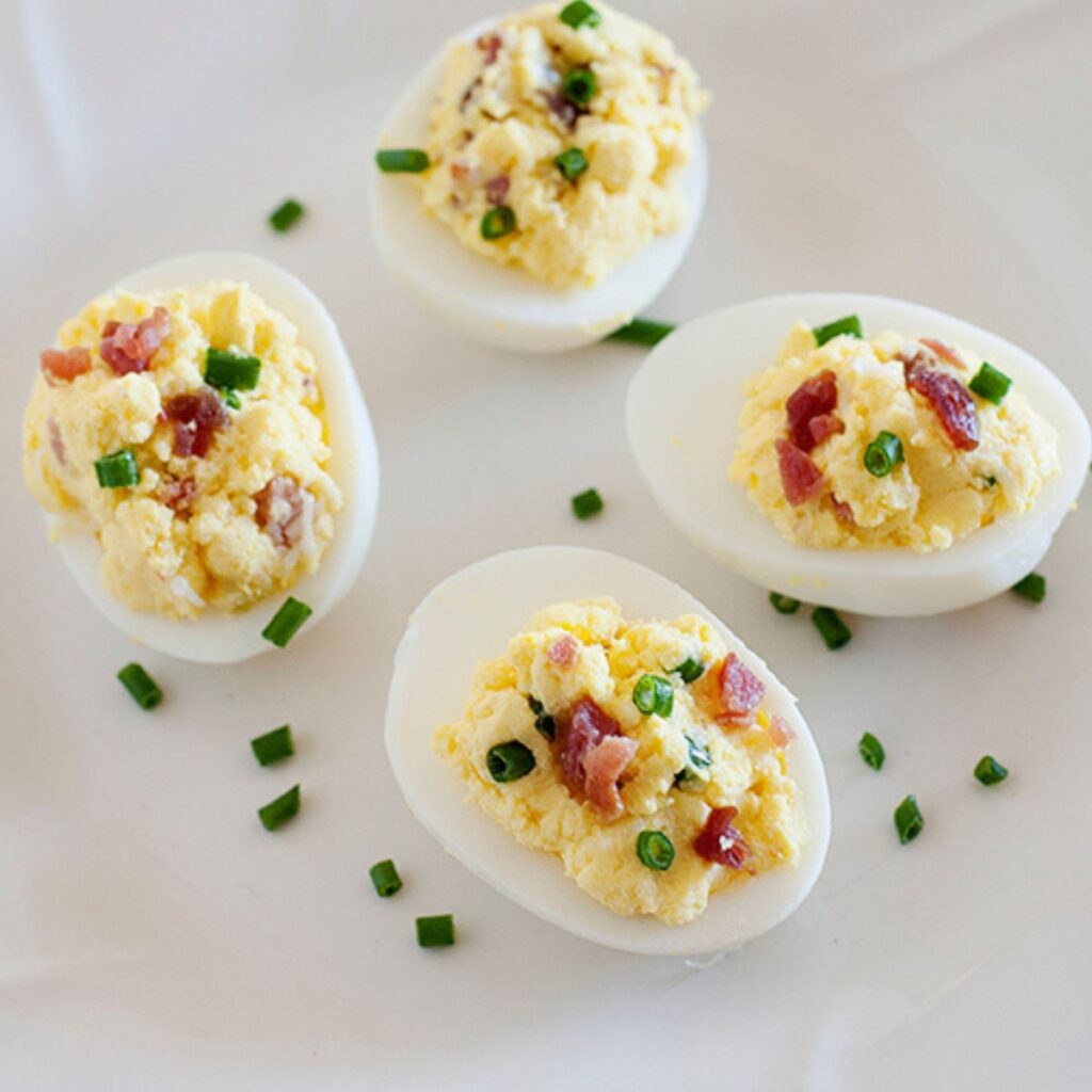 Loaded Deviled Eggs with Sour Cream Laura Fuentes
