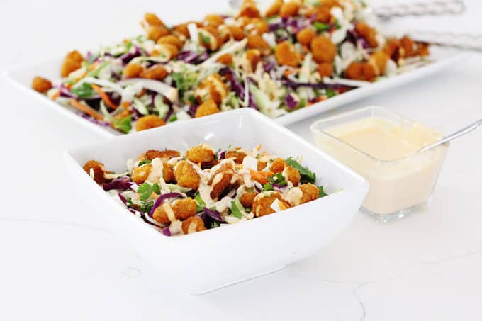 easy and bang bang shrimp salad