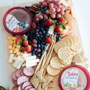 easy antipasto platter with sabra hummus