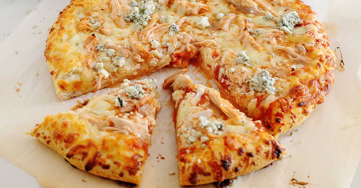Loaded Buffalo Chicken Pizza Recipe | Laura Fuentes