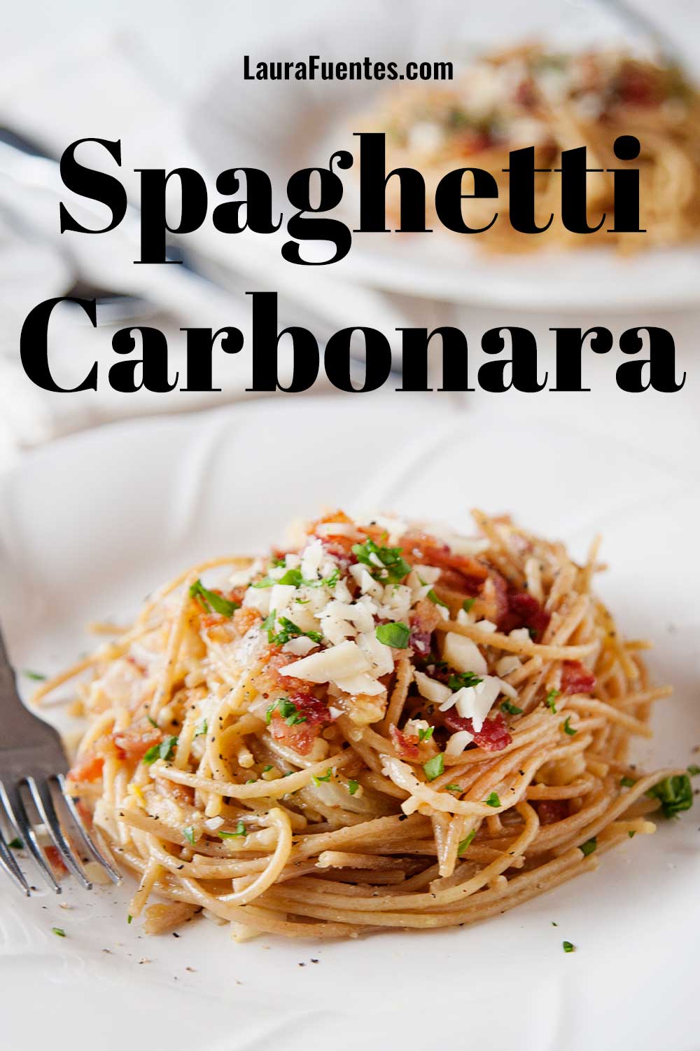 Easy Spaghetti Carbonara with Bacon Laura Fuentes