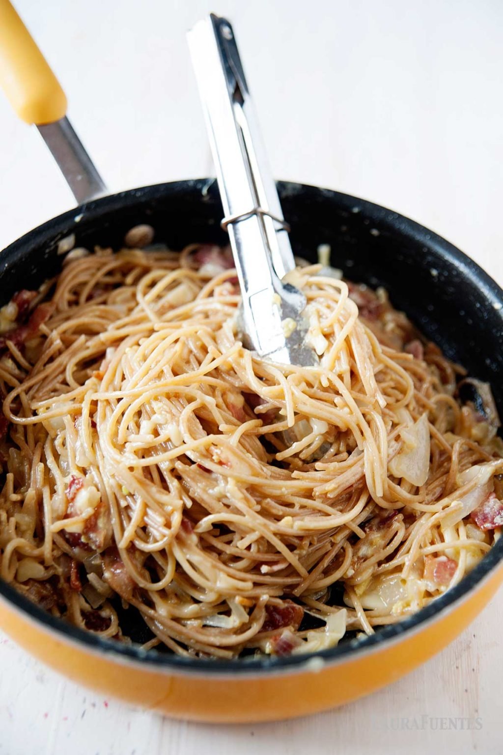 Easy Spaghetti Carbonara with Bacon Laura Fuentes