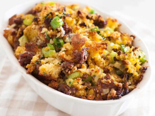 Cornbread Dressing with Sausage Cornbread Dressing with Sausage