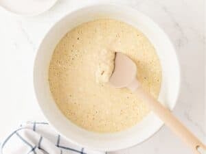 pancake batter in a bowl