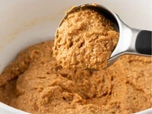 pumpkin protein muffin batter