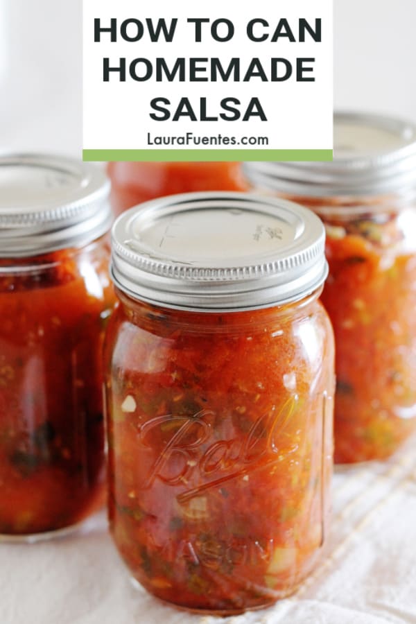 canned jars of salsa