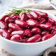 a bowl of red beans