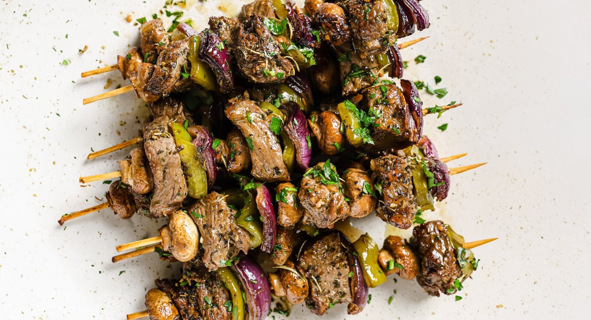 Grilled Marinated Beef Kabobs - Laura Fuentes