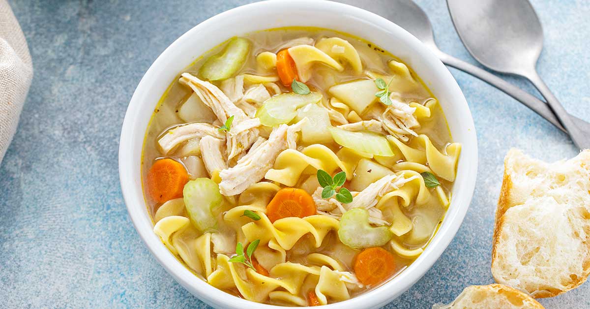 Rotisserie Chicken Noodle Soup - Laura Fuentes