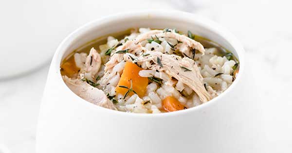Slow Cooker Chicken and Rice Soup | Laura Fuentes