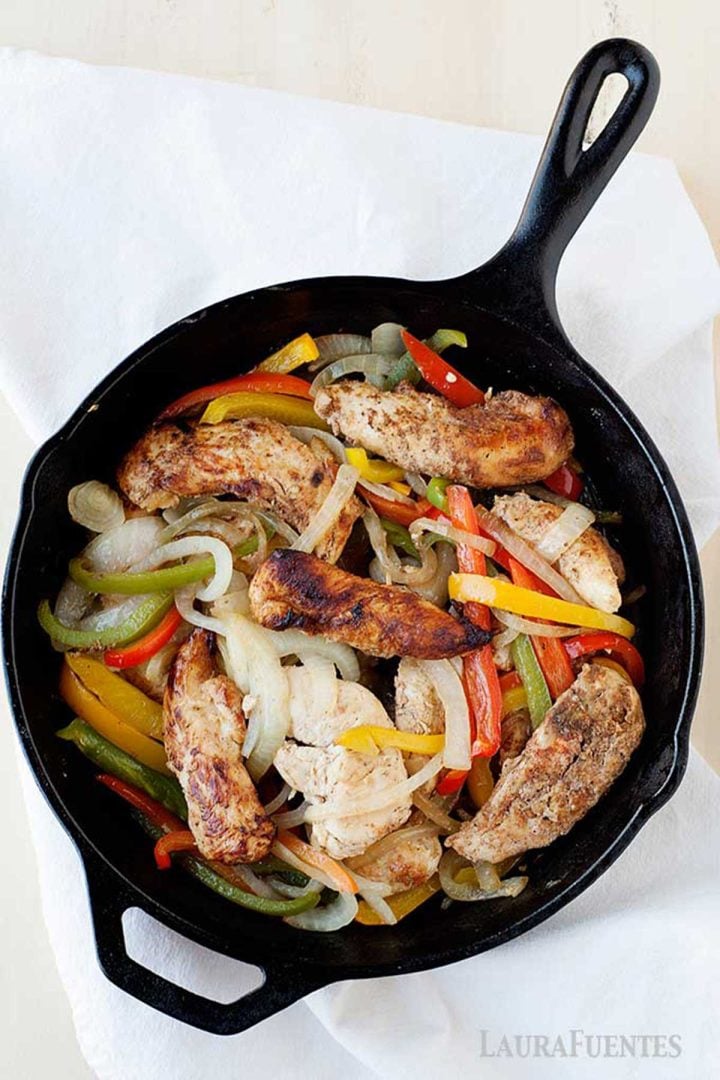 Simple Chicken with Peppers & Onions