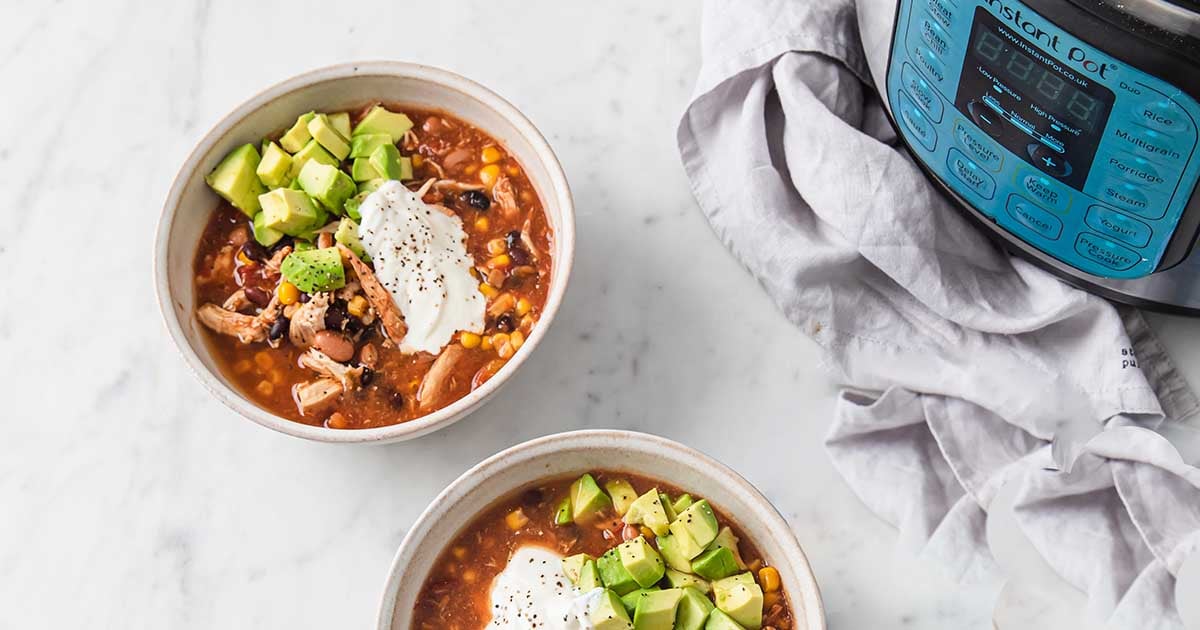 Instant Pot Chicken Taco Soup Recipe - Laura Fuentes