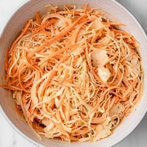 creole coleslaw in a large bowl