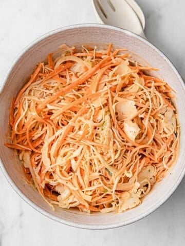 creole coleslaw in a large bowl