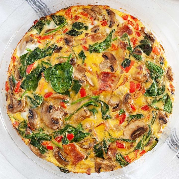 Bacon & Spinach Frittata Recipe Laura Fuentes