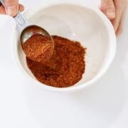 a bowl with homemade creole seasoning