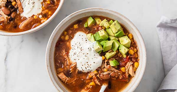 Quick & Easy Chicken Taco Soup - Laura Fuentes