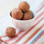 bowl of pumpkin snack bites