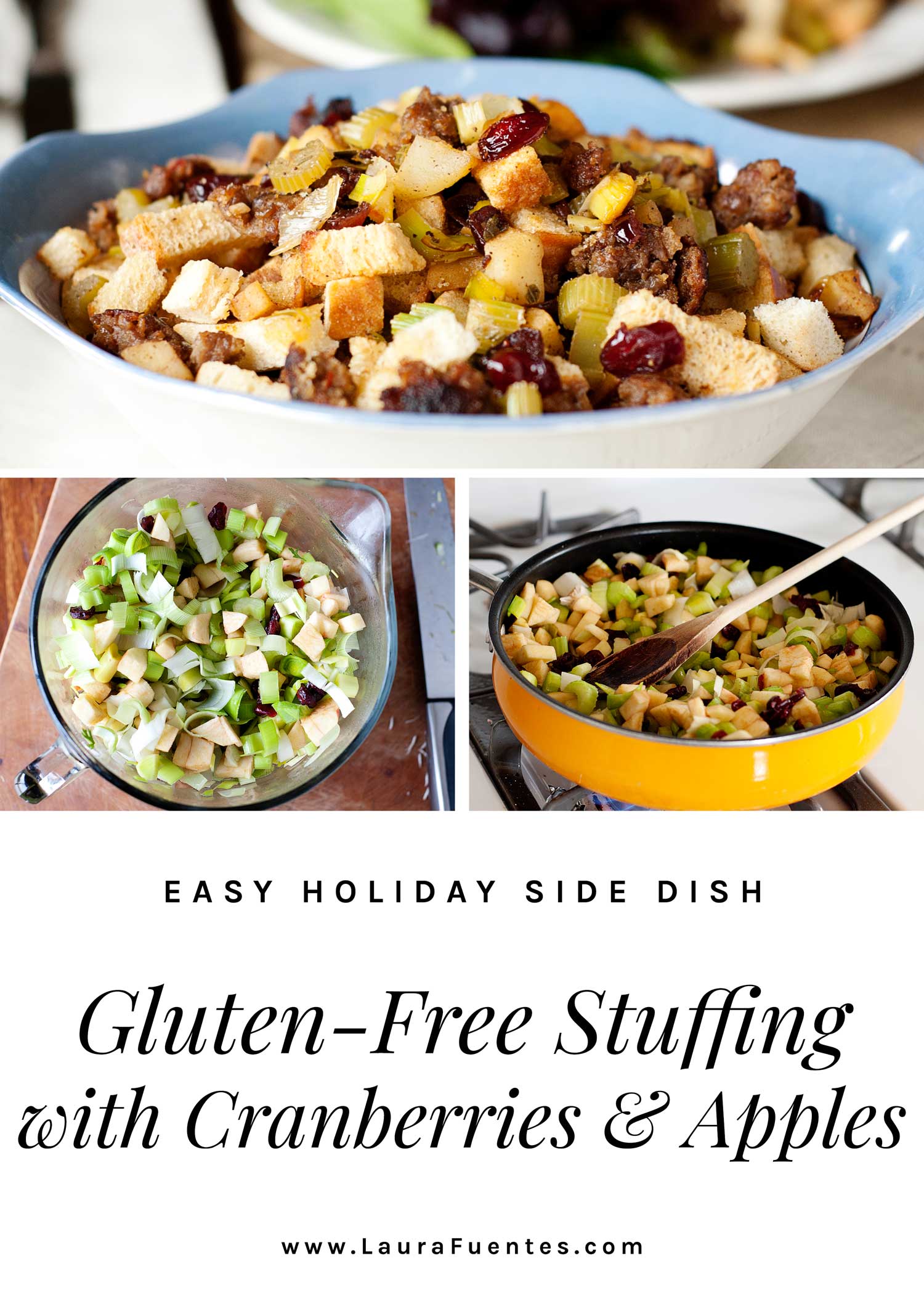 GlutenFree Sausage Apple Stuffing Laura Fuentes