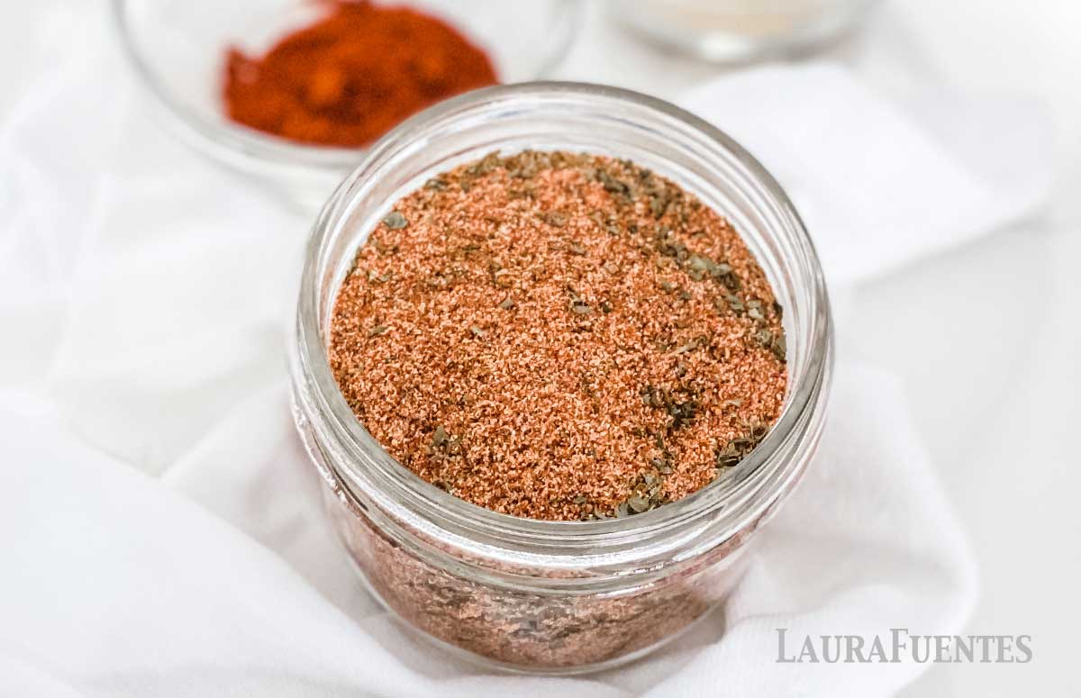 small jar of roasted vegetable seasoning