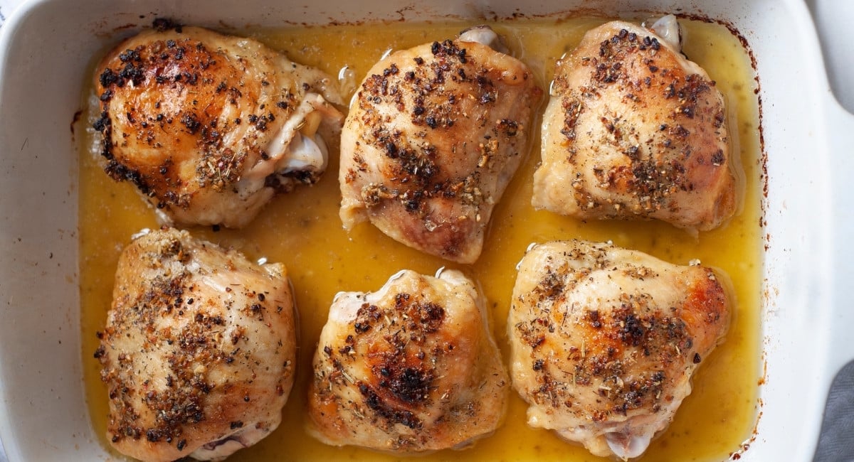 Chicken Thighs in Oven (Easy & Crispy Baked Recipe)