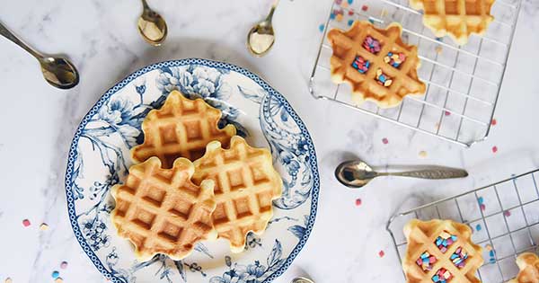 Birthday Cake Waffles
