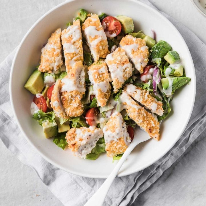 Crispy Chicken Tender Salad Made EASY! Laura Fuentes