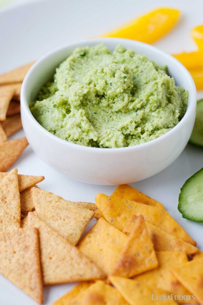 Asian Edamame Hummus Recipe Laura Fuentes Healthy Snack Ideas