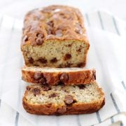 banana bread with chocolate chips